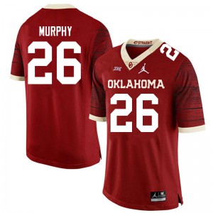 Mens Oklahoma Sooners #26 Caleb Murphy Crimson Jordan Brand Limited University Jerseys 918712-192