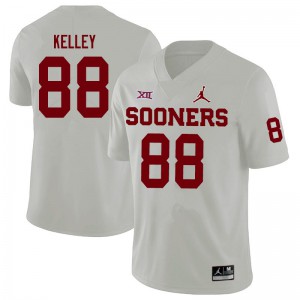 Men Oklahoma Sooners #88 Jordan Kelley White Jordan Brand Stitched Jersey 153051-897