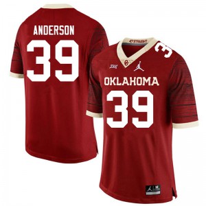 Men Oklahoma #39 Michael Anderson Crimson Jordan Brand Limited Alumni Jersey 447551-298