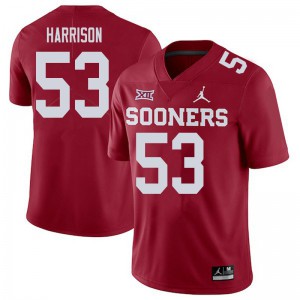 Men's Oklahoma #53 Anton Harrison Crimson Player Jerseys 577579-510