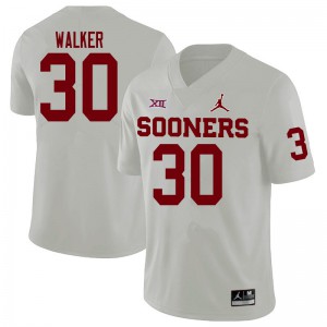 Men's Oklahoma Sooners #30 Brynden Walker White High School Jerseys 124131-672