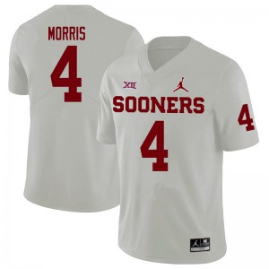 Mens OU #4 Chandler Morris White Stitched Jersey 883625-756