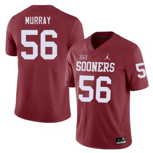 Men Sooners #56 Chris Murray Crimson College Jerseys 343069-166