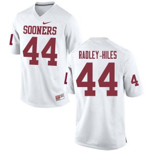 Men Sooners #44 Brendan Radley-Hiles White Player Jerseys 252997-816