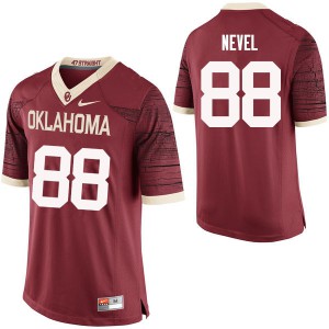 Mens OU Sooners #88 Chase Nevel Crimson Limited NCAA Jersey 924146-747
