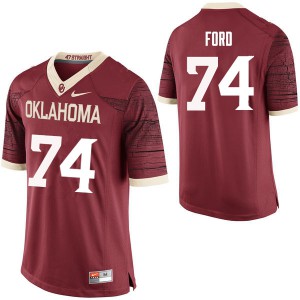 Men's Oklahoma Sooners #74 Cody Ford Crimson Limited Stitch Jerseys 417361-870
