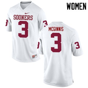 Women's OU #3 Connor McGinnis White Game High School Jerseys 375454-411