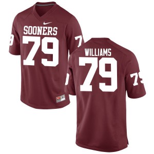 Men's Sooners #79 Daryl Williams Crimson Game Football Jerseys 238364-551