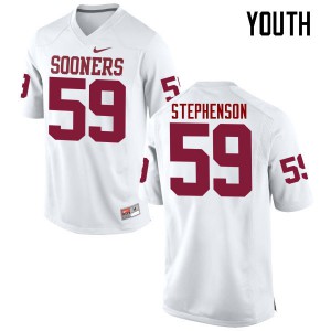 Youth Oklahoma #59 Donald Stephenson White Game Official Jerseys 743785-962
