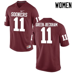 Women Sooners #11 Dorial Green-Beckham Crimson Game Official Jersey 840538-430