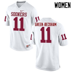 Women Oklahoma Sooners #11 Dorial Green-Beckham White Game Alumni Jersey 626682-153
