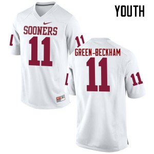 Youth Oklahoma #11 Dorial Green-Beckham White Game College Jerseys 340843-864