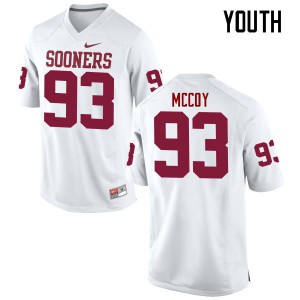 Youth Oklahoma Sooners #93 Gerald McCoy White Game Football Jersey 674971-384
