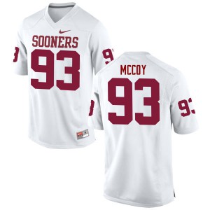 Men's Sooners #93 Gerald McCoy White Game Stitch Jersey 795088-747