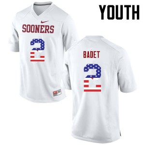 Youth OU #2 Jeff Badet White USA Flag Fashion NCAA Jerseys 904669-275
