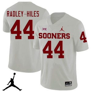 Men Oklahoma Sooners #44 Brendan Radley-Hiles White Jordan Brand 2018 NCAA Jersey 987978-650