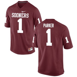 Mens Sooners #1 Jordan Parker Crimson Game College Jerseys 260863-756