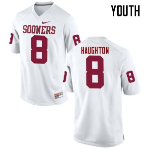 Youth Oklahoma Sooners #8 Kahlil Haughton White Game Alumni Jersey 393092-596