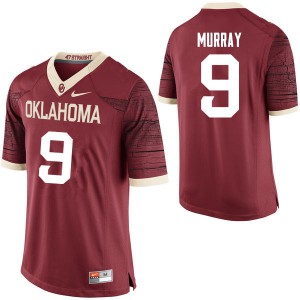 Men's Oklahoma #9 Kenneth Murray Crimson Limited Stitched Jerseys 330408-520