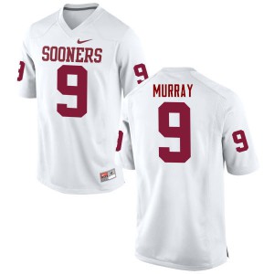 Mens Oklahoma Sooners #9 Kenneth Murray White Game Stitch Jersey 336138-779