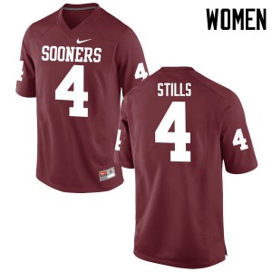 Women's Sooners #4 Kenny Stills Crimson Game High School Jerseys 658336-816