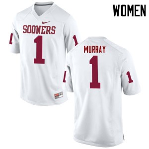 Women Oklahoma #1 Kyler Murray White Game High School Jerseys 914975-727