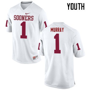 Youth Oklahoma #1 Kyler Murray White Game University Jersey 886439-580