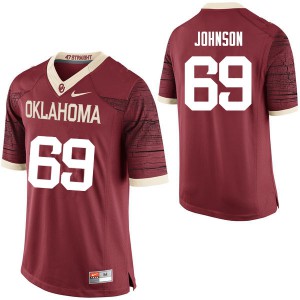Mens Oklahoma Sooners #69 Lane Johnson Crimson Limited College Jersey 402559-200