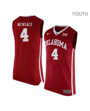 Youth Sooners #4 Jamuni McNeace Red Player Jersey 116810-856