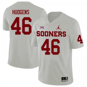 Men OU Sooners #46 Pierce Hudgens White Alumni Jersey 556298-887