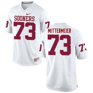 Men Oklahoma Sooners #73 Quinn Mittermeier White Game Embroidery Jerseys 984298-857