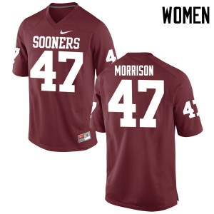 Women Oklahoma #47 Reece Morrison Crimson Game Stitched Jersey 251209-329