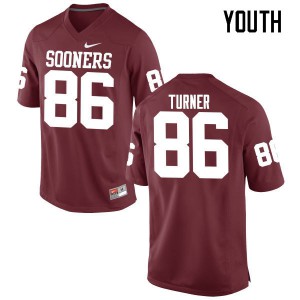 Youth Sooners #86 Reggie Turner Crimson Game University Jersey 933646-377