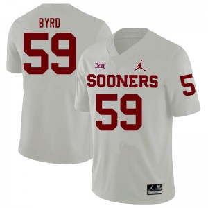 Men's Oklahoma Sooners #59 Savion Byrd White Official Jersey 939374-251