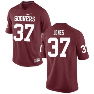 Mens OU #37 Spencer Jones Crimson NCAA Jersey 205768-501