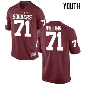 Youth OU Sooners #71 Trent Williams Crimson Game University Jersey 147660-977