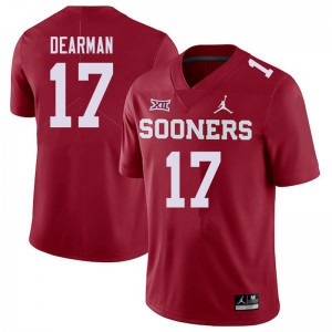 Men Oklahoma #17 Ty DeArman Crimson Jordan Brand NCAA Jerseys 270059-313