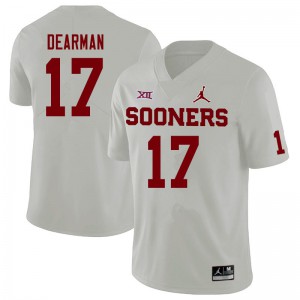 Men's OU #17 Ty DeArman White Jordan Brand Stitched Jersey 968570-188