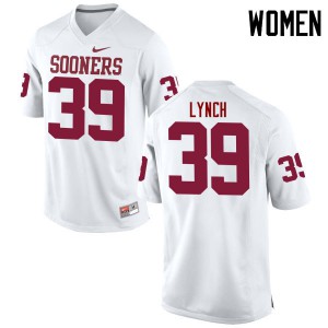 Women's Oklahoma Sooners #39 Tylon Lynch White Game Alumni Jerseys 512636-709