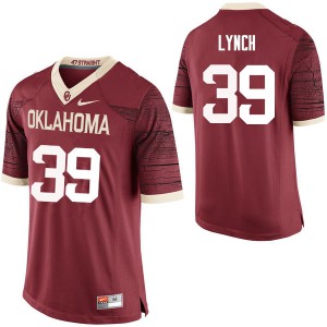 Mens Sooners #39 Tylon Lynch Crimson Limited Official Jersey 814057-448