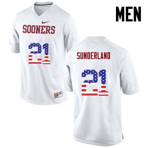 Men OU #21 Will Sunderland White USA Flag Fashion Player Jerseys 750353-575