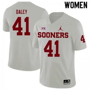 Womens Oklahoma #41 K'Jakyre Daley White Jordan Brand High School Jerseys 645418-889