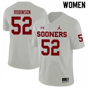Womens Sooners #52 Tyrese Robinson White Jordan Brand Stitch Jersey 443578-431