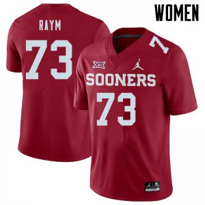 Womens Oklahoma #73 Andrew Raym Crimson Jordan Brand Alumni Jerseys 227985-518