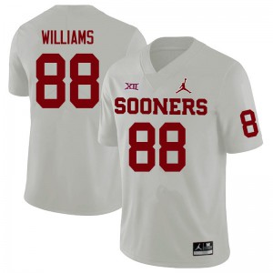 Women's Oklahoma Sooners #88 Greydon Williams White Football Jersey 485483-560