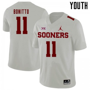 Youth Sooners #11 Nik Bonitto White Jordan Brand Alumni Jerseys 281405-178