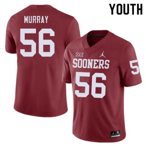 Youth Oklahoma #56 Chris Murray Crimson High School Jerseys 729806-937