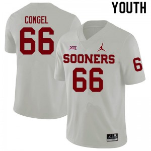 Youth Oklahoma Sooners #66 Robert Congel White NCAA Jerseys 631653-534