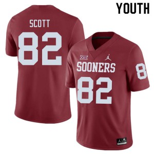 Youth Oklahoma Sooners #82 Adrian Scott Crimson Alumni Jersey 828477-926