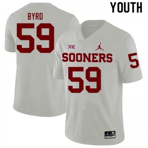 Youth OU #59 Savion Byrd White Official Jerseys 673053-265